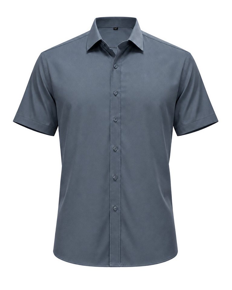 Allthemen Kurzarmhemd Herren Kurzarmhemd klassischer Kragen Regular Fit Business Hemd