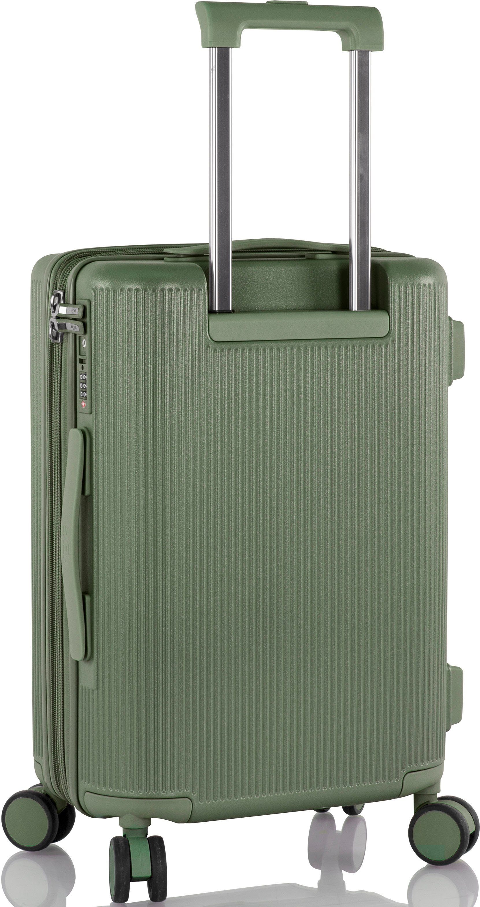 Heys Hartschalen-Trolley Earthtone, verschiedene Größen und Farben, 4 Rollen, Heys Reisegepäck TSA Schloss Volumenerweiterung