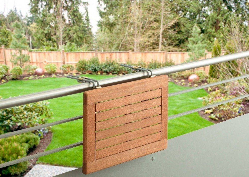 MERXX Balkonhängetisch Holz, für den Balkon geeignet, 60x40 cm günstig online kaufen