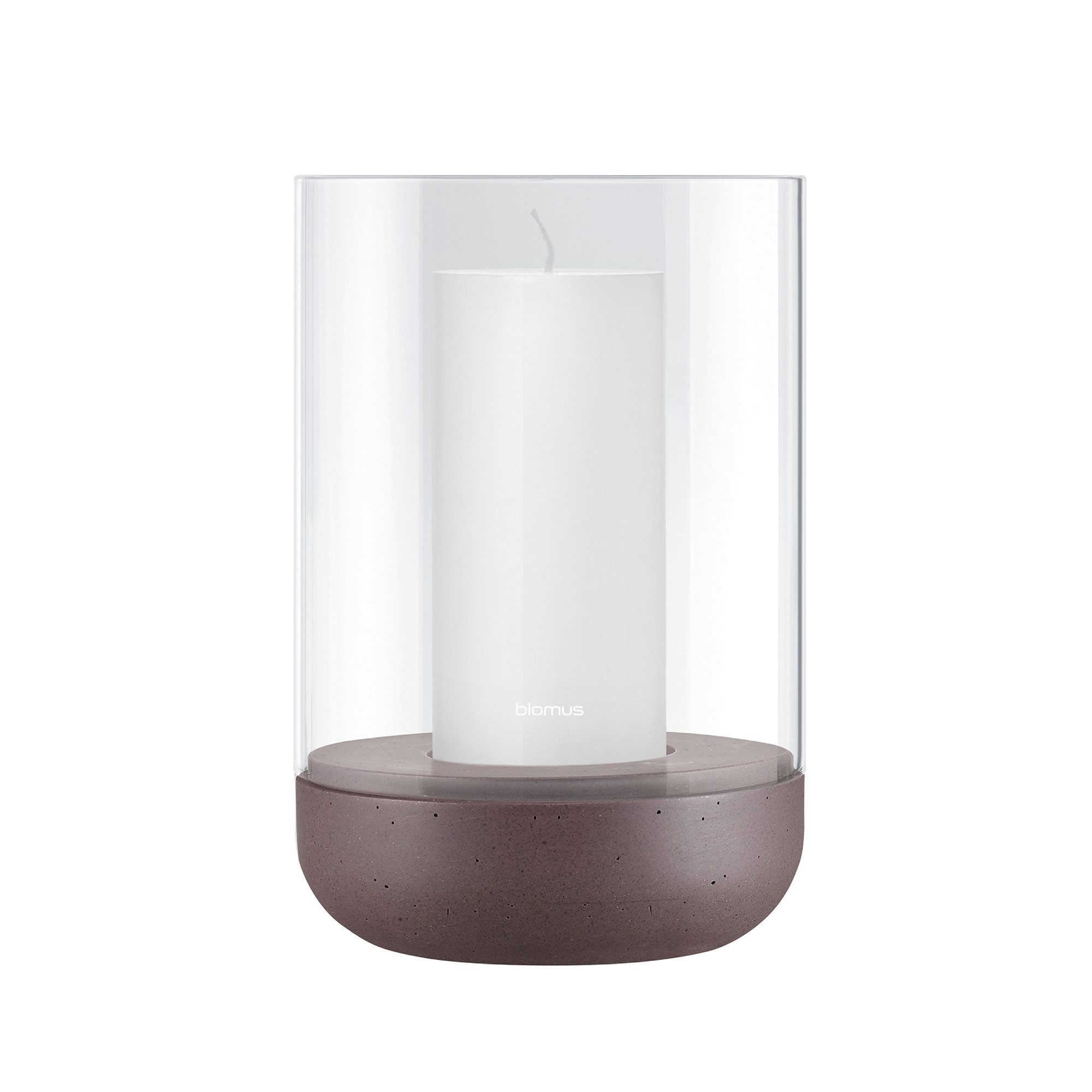 blomus Windlicht -CALMA- Glas Kerzenhalter, Stimmungslicht: modernes Deko-Design (1 St), Exklusive Betonoptik, Handgefertigt, Verschiedene Größen & Farben