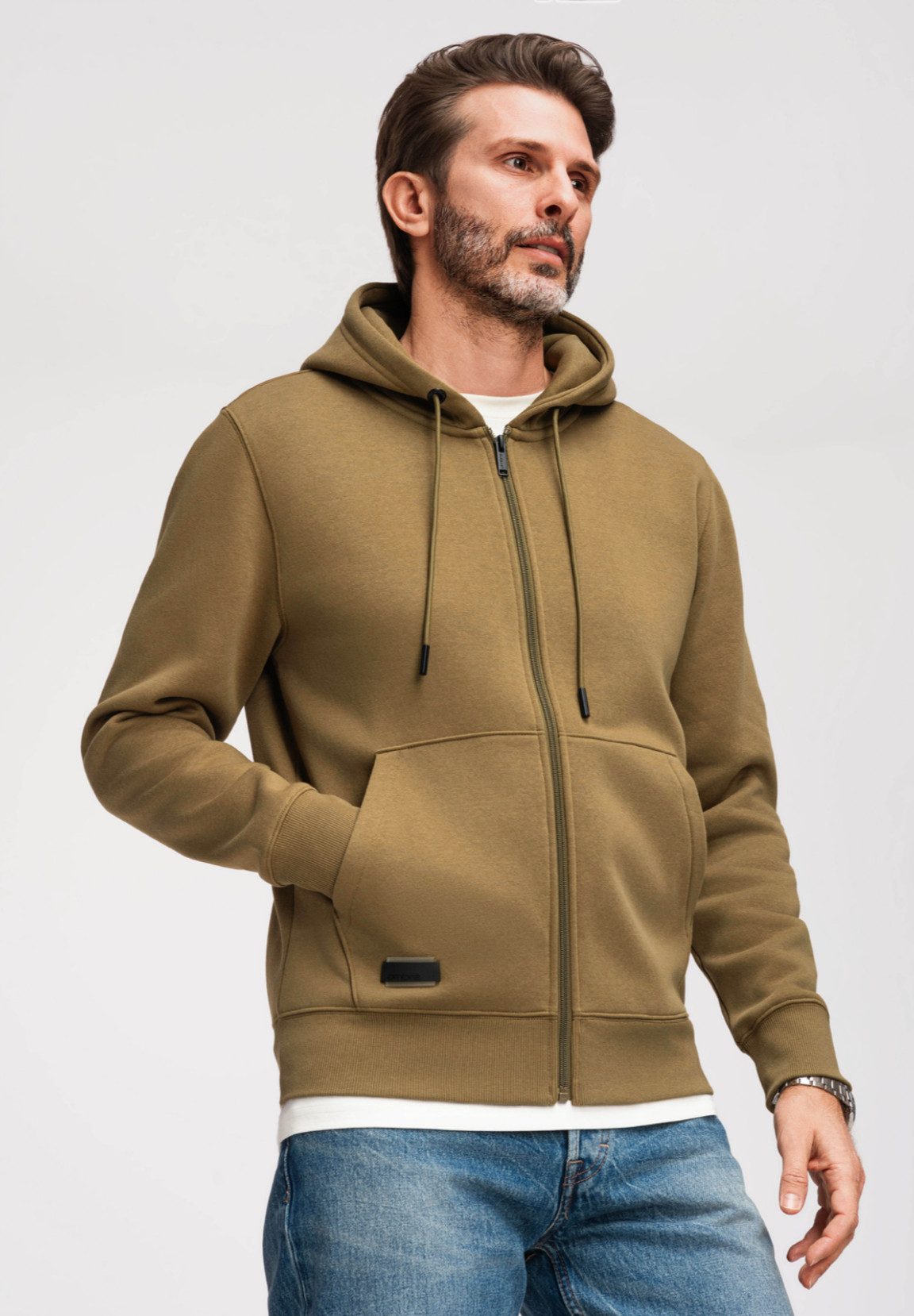 OMBRE Kapuzensweatjacke Kapuzensweatshirt