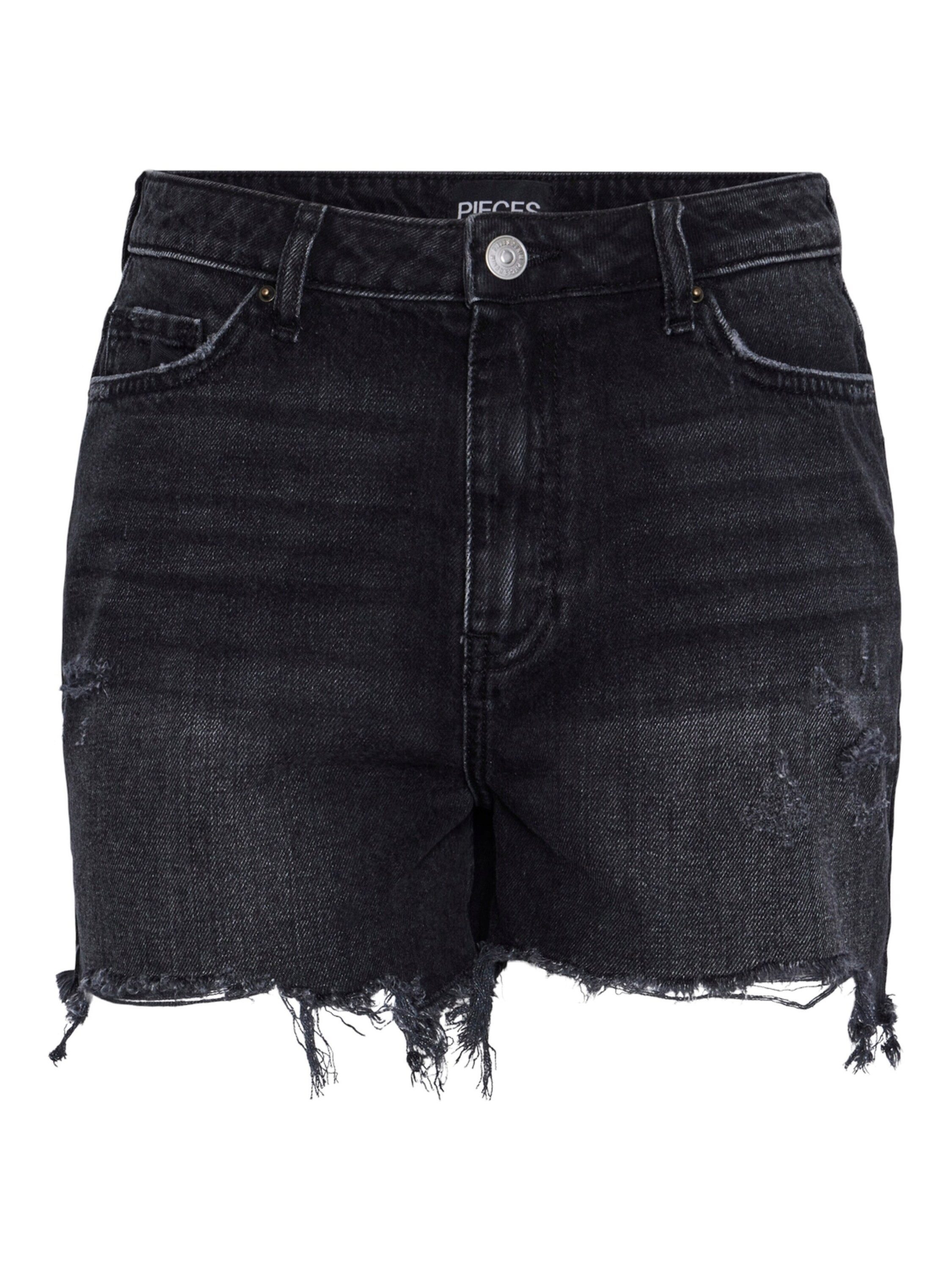 pieces Jeansshorts PCSummer (1-tlg) Fransen günstig online kaufen