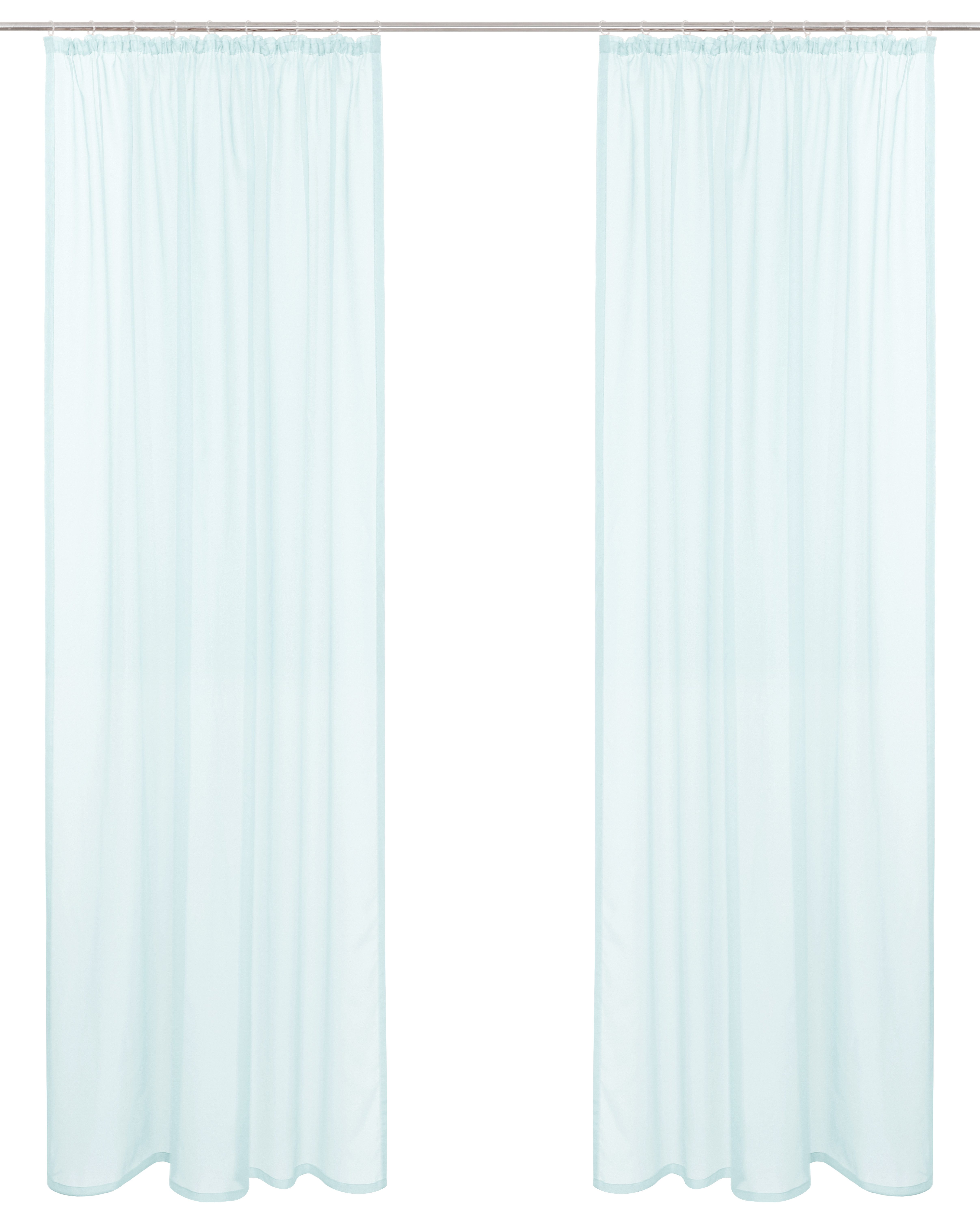 OTTO home Gardine XANA (1 St), Kräuselband, transparent, Voile, Bestseller, einfarbig, 1 bzw. 2 Schals, pflegeleicht, Beststeller!