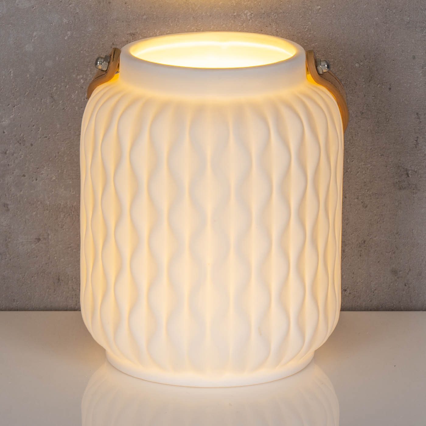 Levandeo® Nachttischlampe, LED Leuchte H16cm Porzellan günstig online kaufen