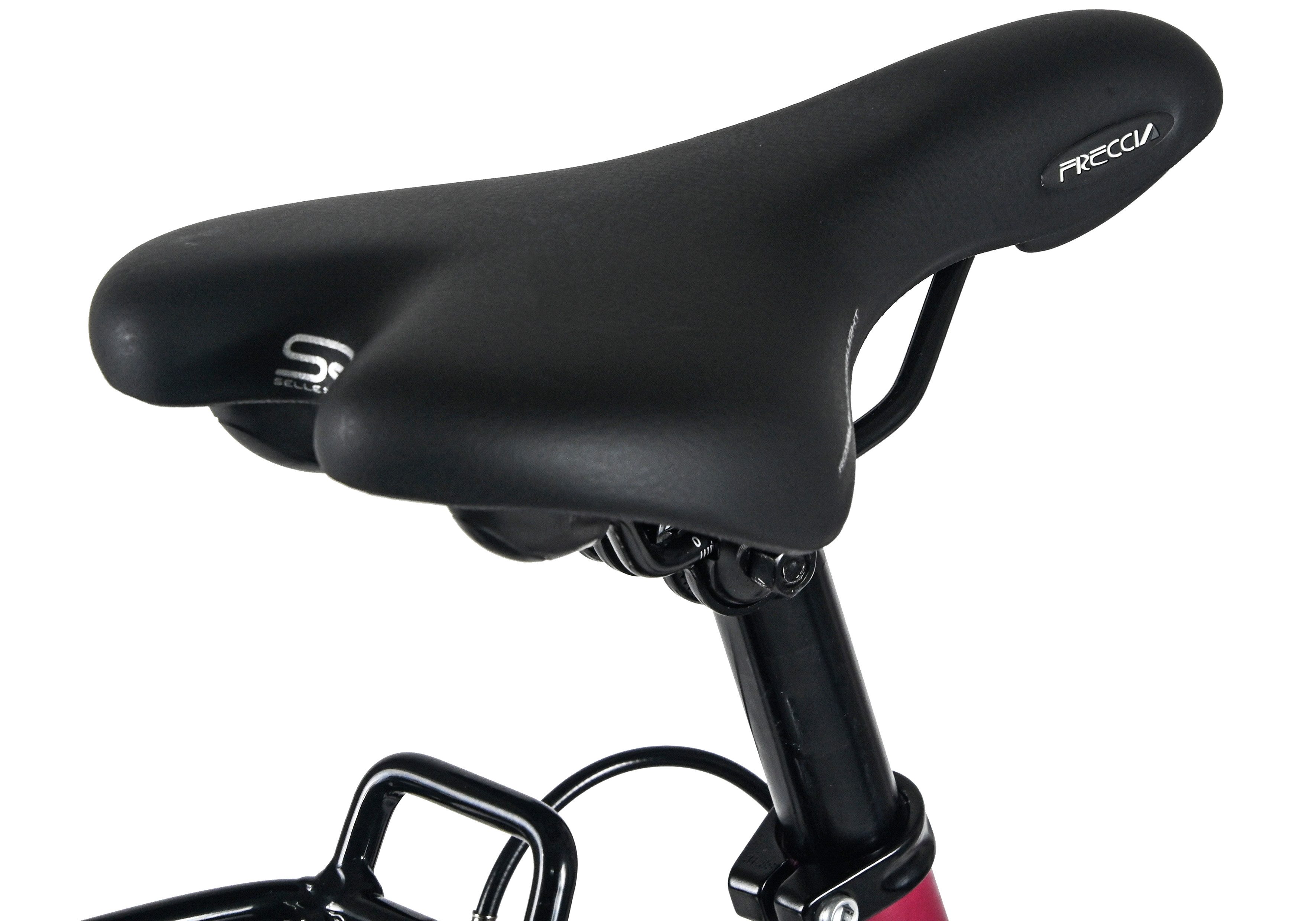 Dacapo Women's Trekking Bike 28'' Ravenna 50 Red 21 Gears Frame Size 48 cm, 21-speed Shimano Tourney derailleur, derailleur gears