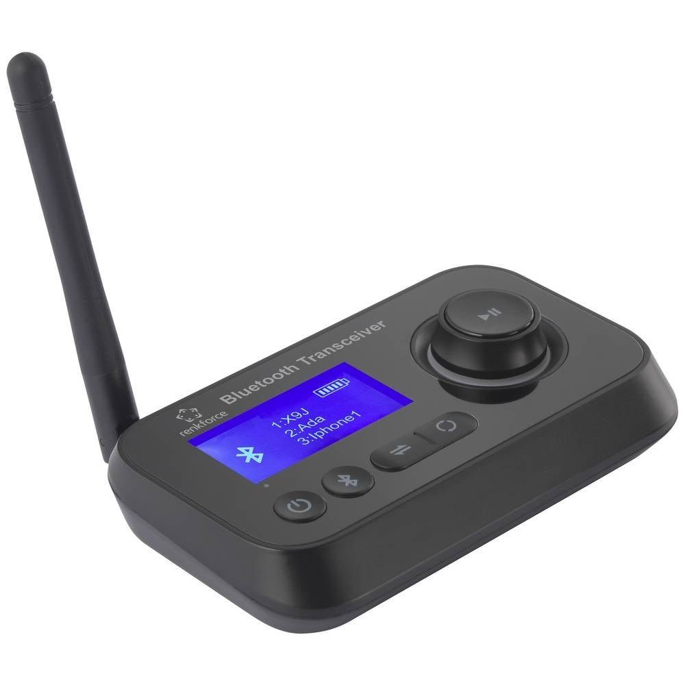 Renkforce Bluetooth® Audio-Sender und -Empfänger mit Display RF-5087934 Bluetooth-Adapter, integrierte LED-Anzeige