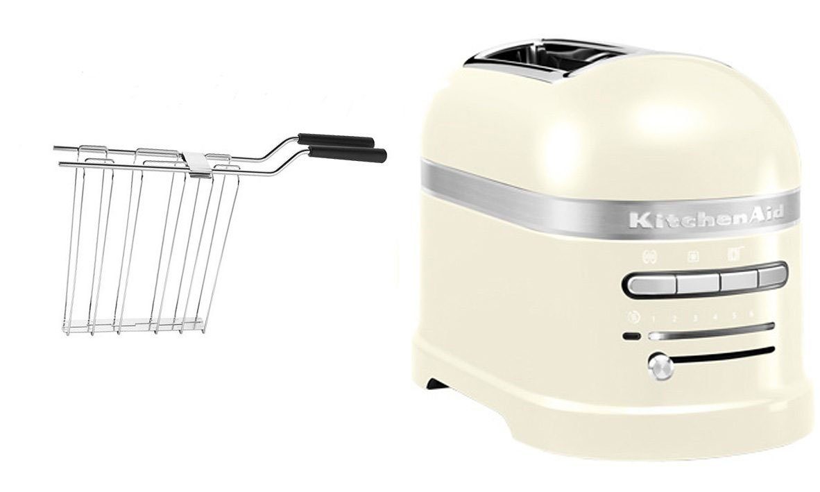 KitchenAid Toaster Artisan 5KMT2204EAC ALMOND CREAM, 2 kurze Schlitze, für 2 Scheiben, 1250 W, mit Sandwichzange
