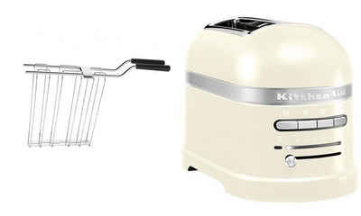 KitchenAid Toaster Artisan 5KMT2204EAC ALMOND CREAM, 2 kurze Schlitze, für 2 Scheiben, 1250 W, mit Sandwichzange