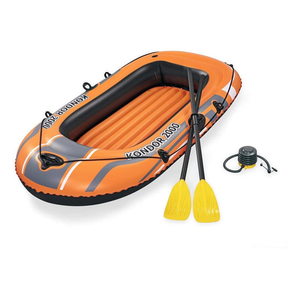 Daskoo Kinder-Schlauchboot Boot Schlauchboot Ruderboot Set Kondor 2000-188x98cm, 188cm x98cm