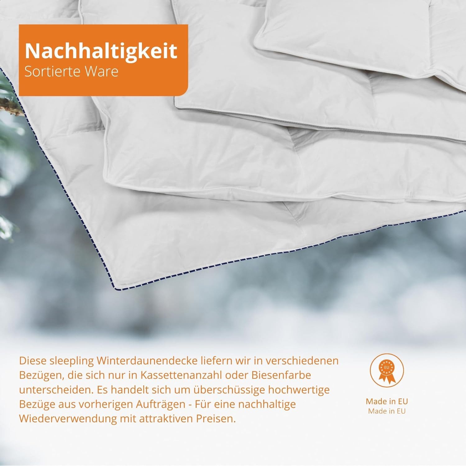sleepling Daunenbettdecke als Kassettendecke, Füllung: 90% Daunen / 10% Fed günstig online kaufen