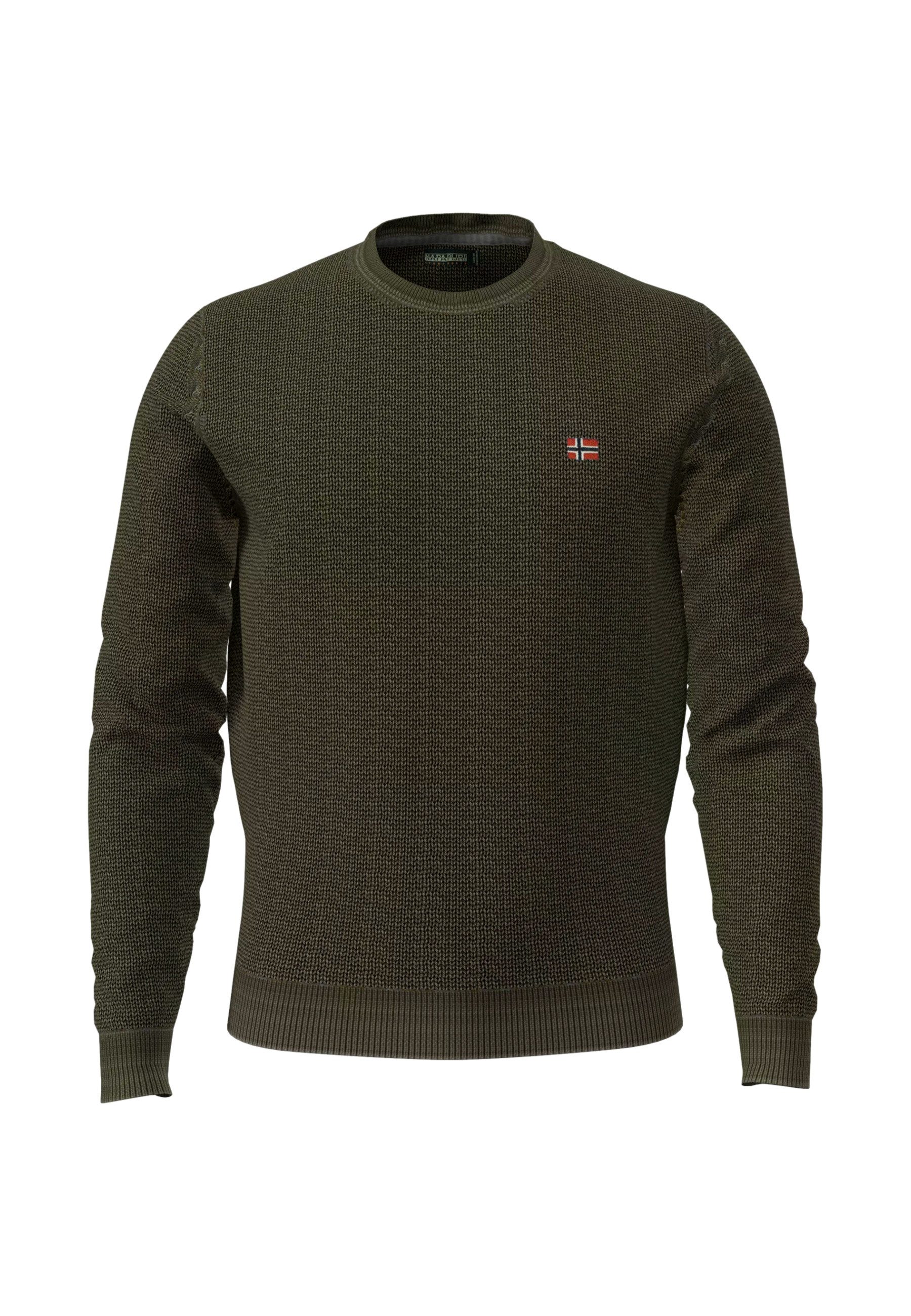 Napapijri Strickpullover Pullover Droz Strickpullover R-Neck (1-tlg)