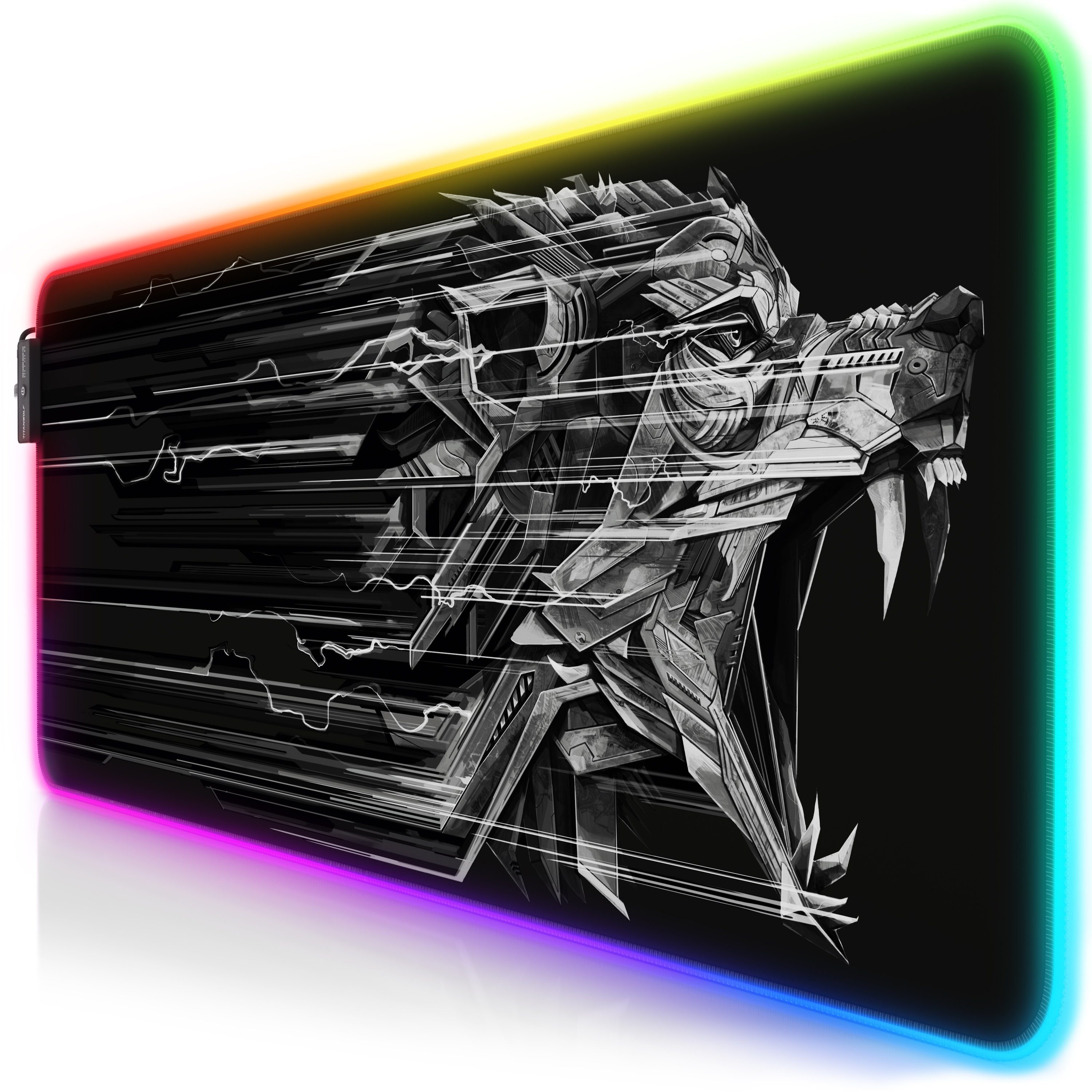 Gaming Mauspad RGB Mousepad 800 x 300 x 3 mm, LED Multi Color XL Tischunterlage