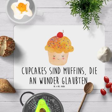 Platzset, Cupcake - Weiß - Geschenk, lustige Sprüche, Tiere, Küche Spruch, Plat, Mr. & Mrs. Panda, (1-St), Lebensmittelecht, BPA-frei