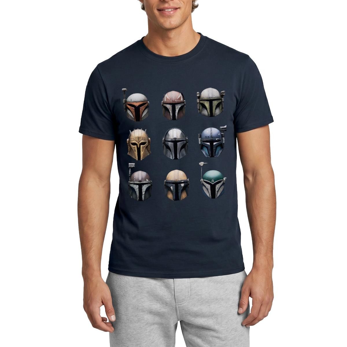 T-Shirt Star Wars: Mandalorian Mandalorianische Helme Männer T-Shirt