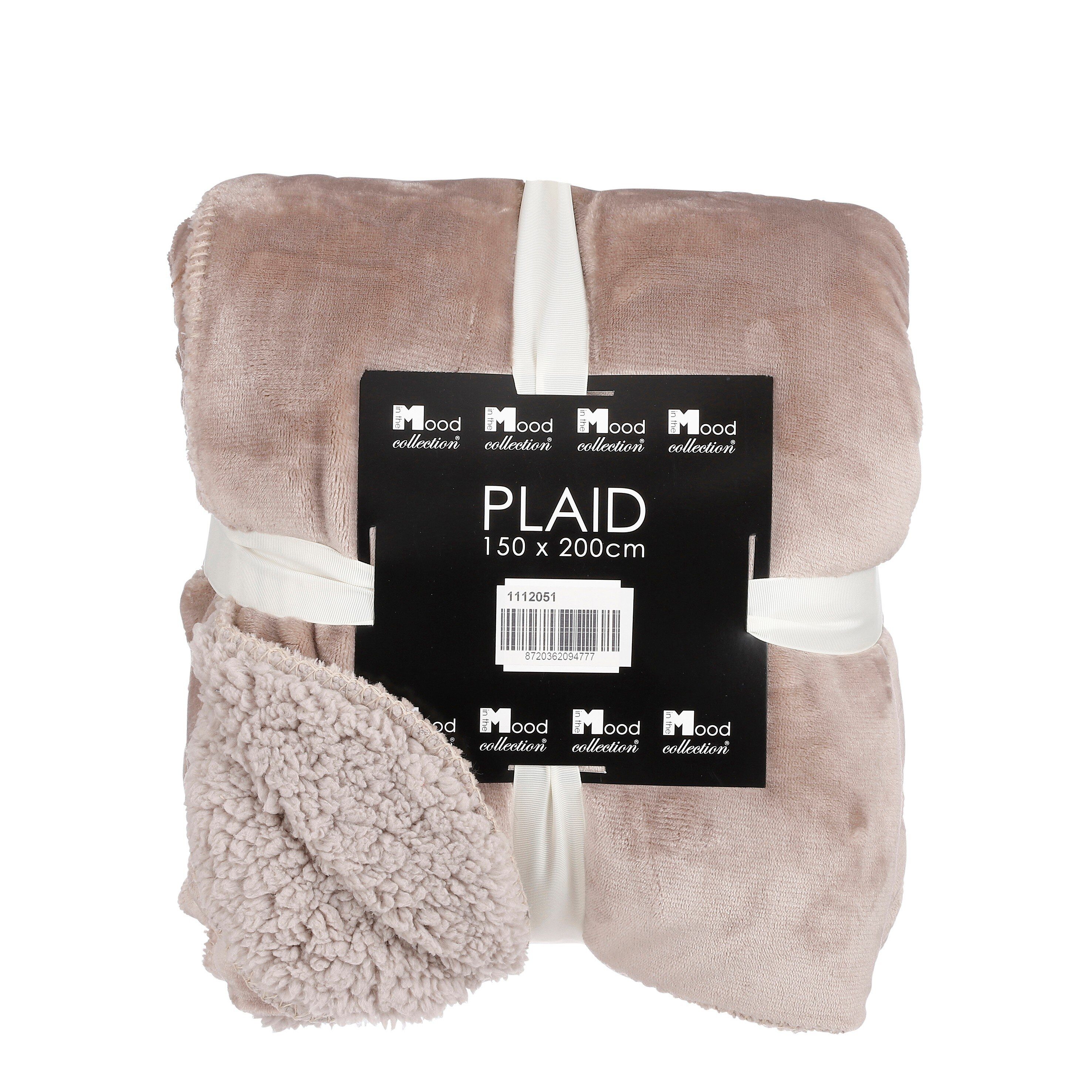 Plaid Mica Decorations Mardy Fleecedecke beige - l200xb150cm, Mica Decorations