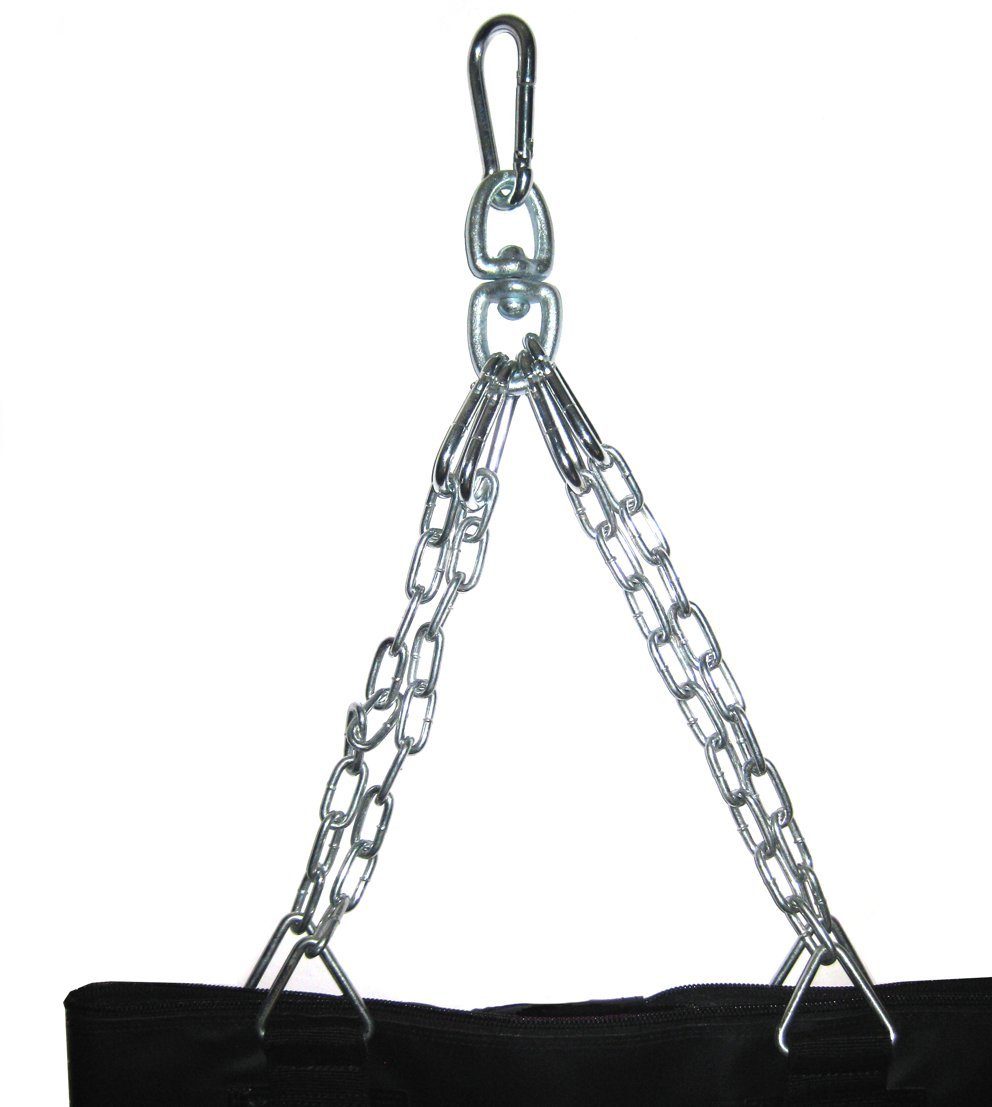 BAY-Sports Boxsack Sandsack 150 x 35 cm schwarz Kunstleder ungefüllt