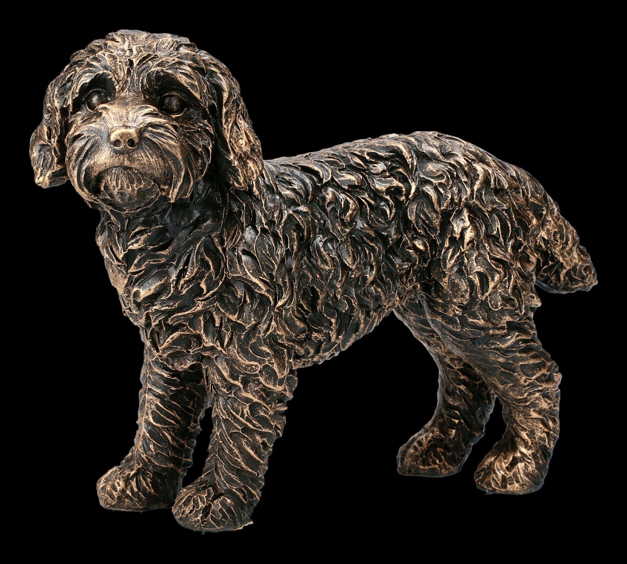 Figuren Shop GmbH Tierfigur Hundefigur - Cockapoo - Tier Dekoration Hunde  Deko