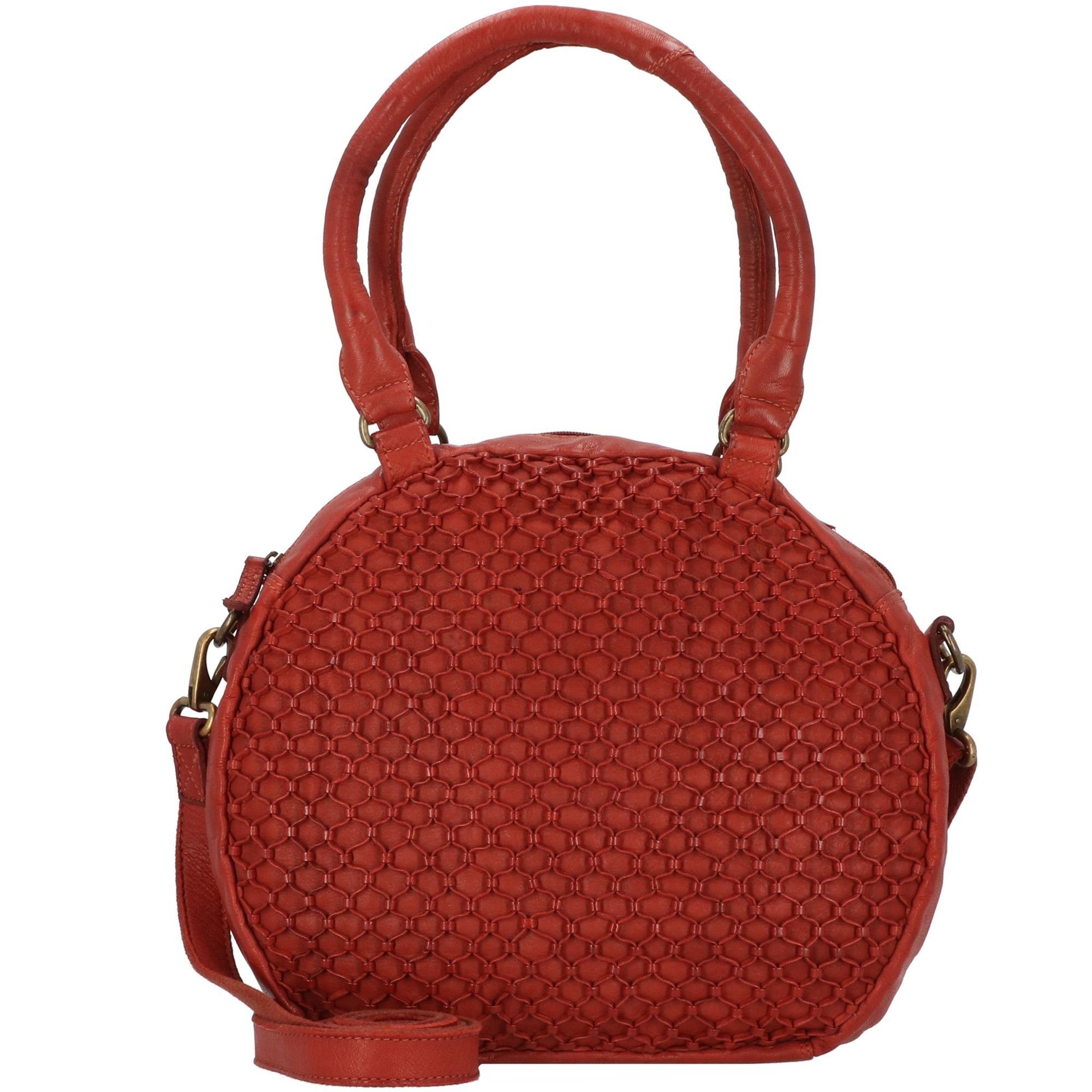 & Nature red Femi GreenLand Nine, Leder Schultertasche