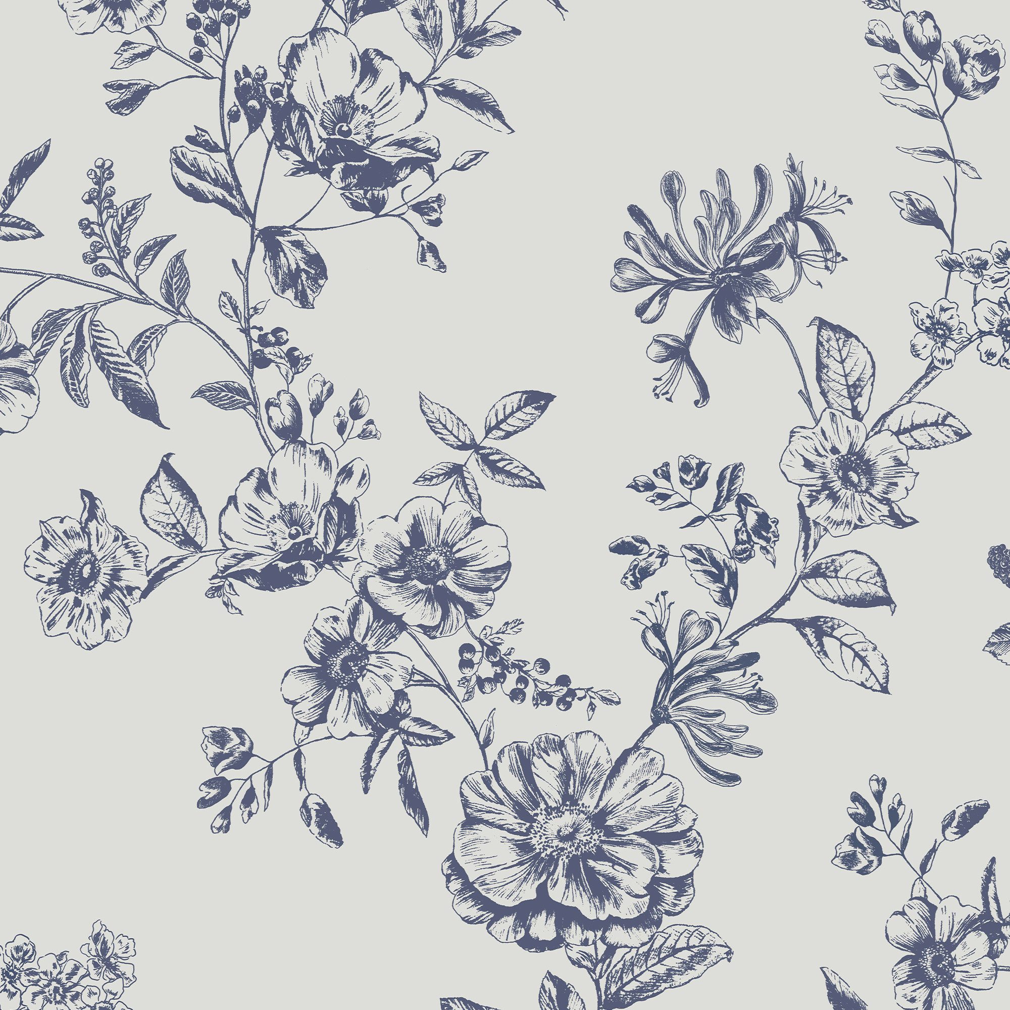 Joules Vliestapete Honey Floral, glatt, geblümt, (1 St), Design Tapeten