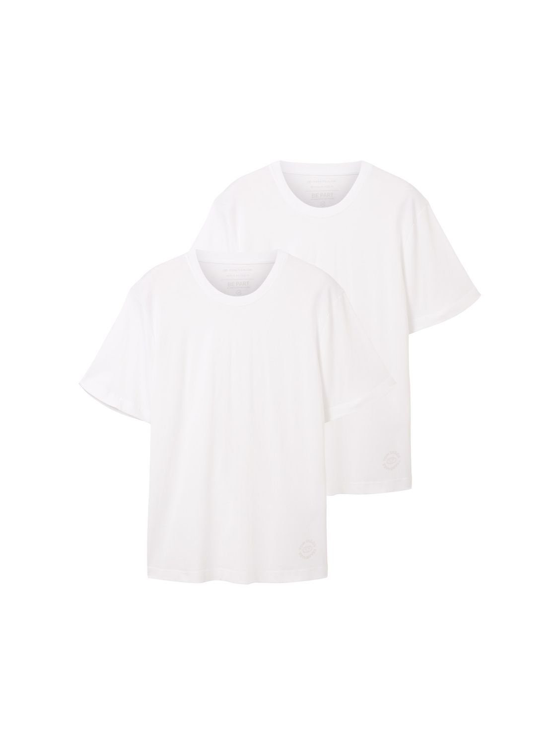 TOM TAILOR T-Shirt CREW-NECK (1-tlg) aus Baumwolle
