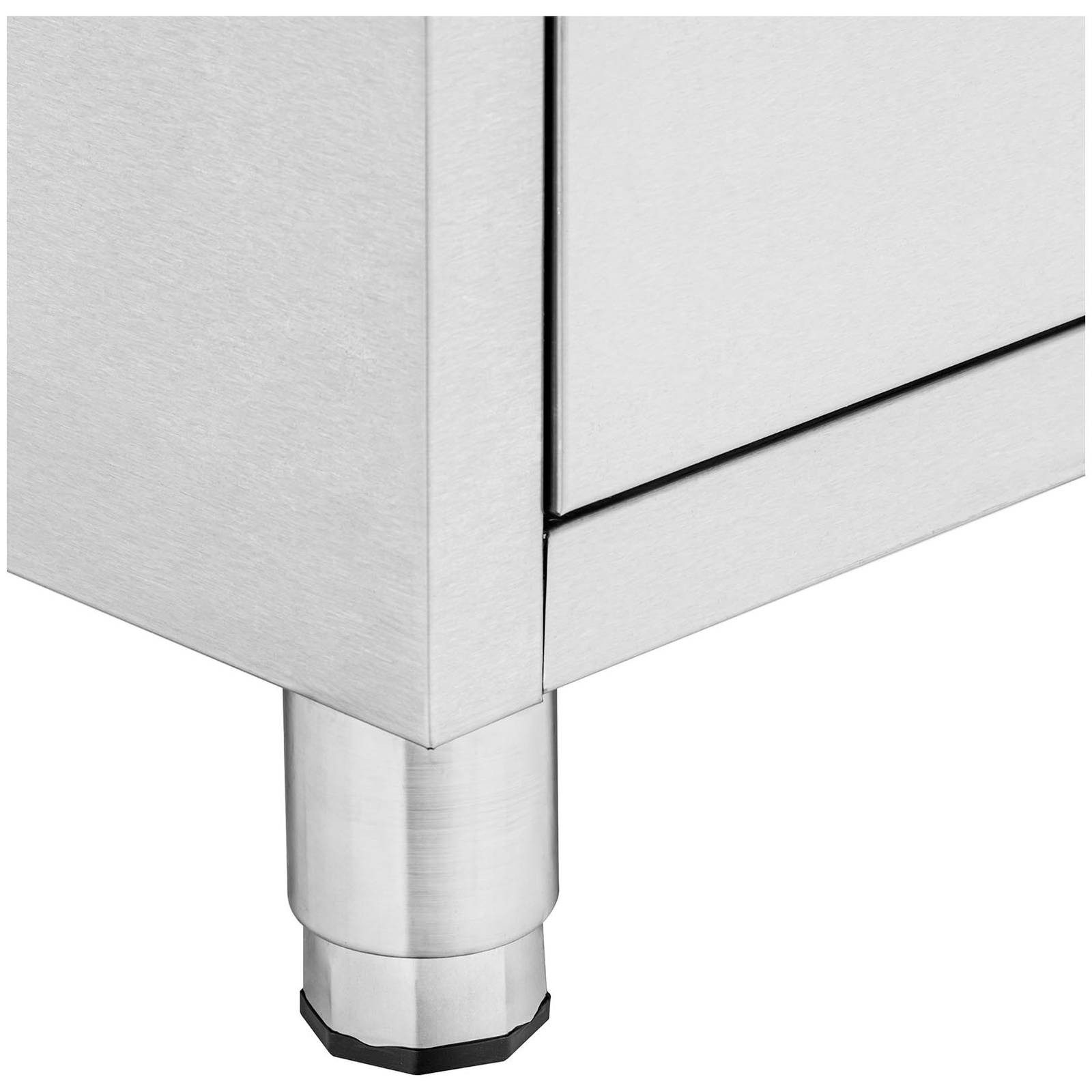 Royal Catering Vorratsschrank 60 x 50 x 87 cm Edelstahl Arbeitsschrank 4 Schubladen Gastro