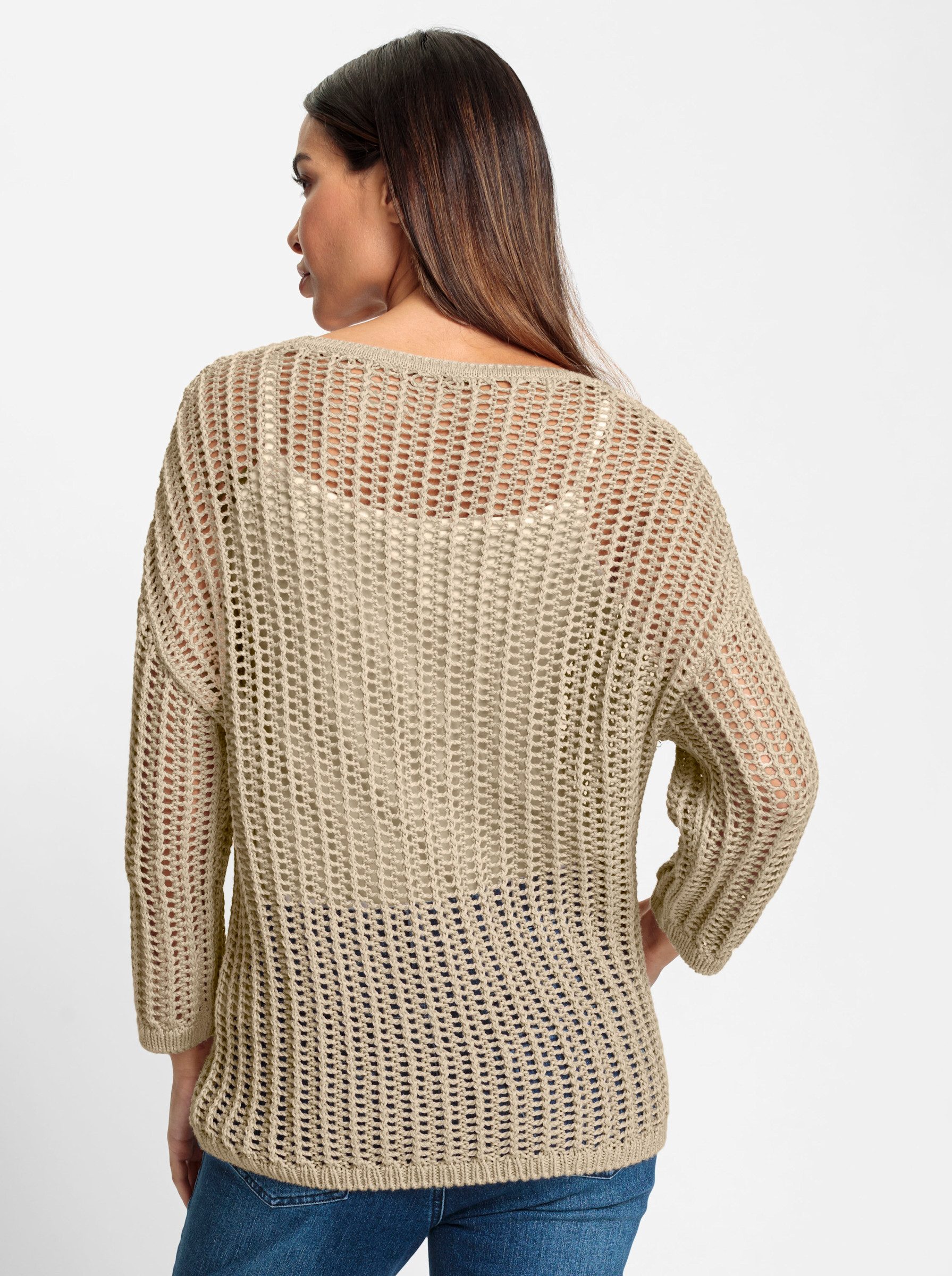 heine Strickpullover 3/4 Arm-Pullover günstig online kaufen