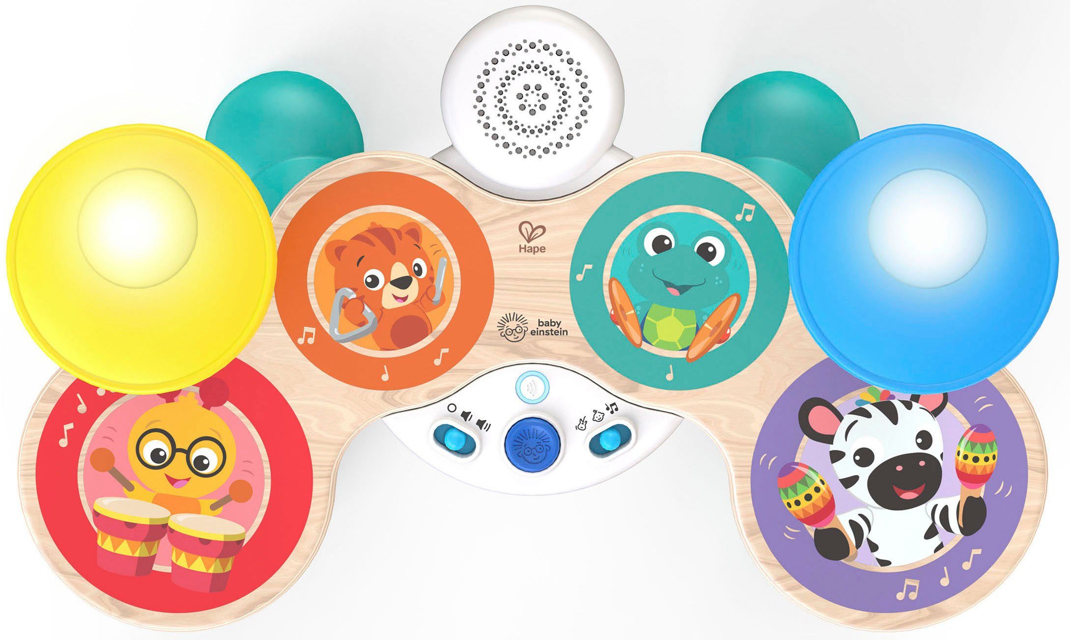Hape Spielzeug-Musikinstrument Baby Einstein, Together in Tune Drums™, Conn günstig online kaufen