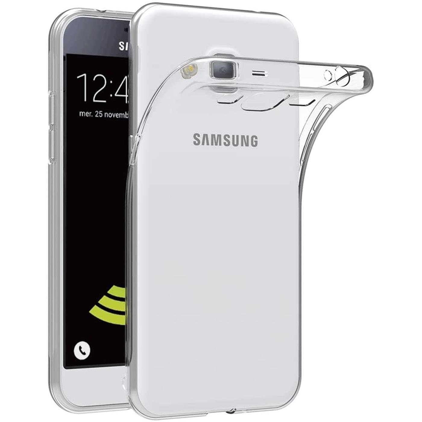 CoolGadget Handyhülle Transparent Ultra Slim Case für Samsung Galaxy J3 2016 5 Zoll, Silikon Hülle Dünne Schutzhülle für Samsung J3 2016 Hülle