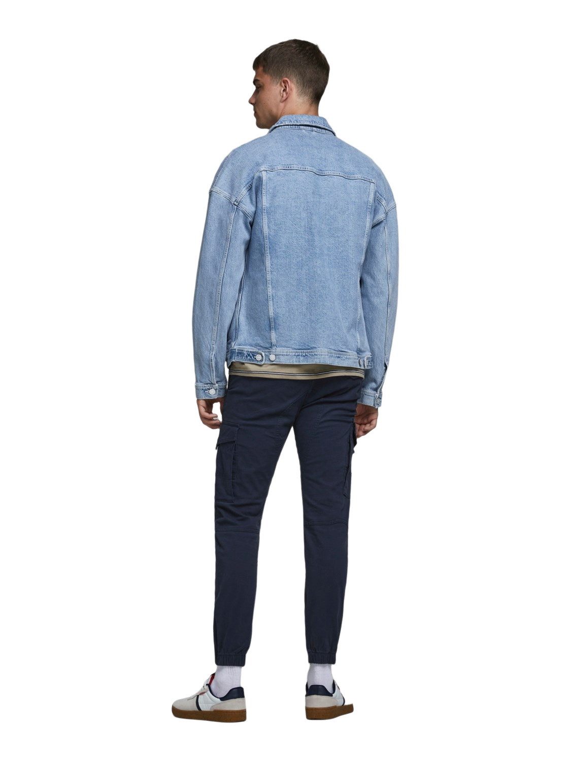 Jack & Jones Cargohose JPSTPAUL JJFLAKE AKM 542 NAVY BLAZER mit Stretch