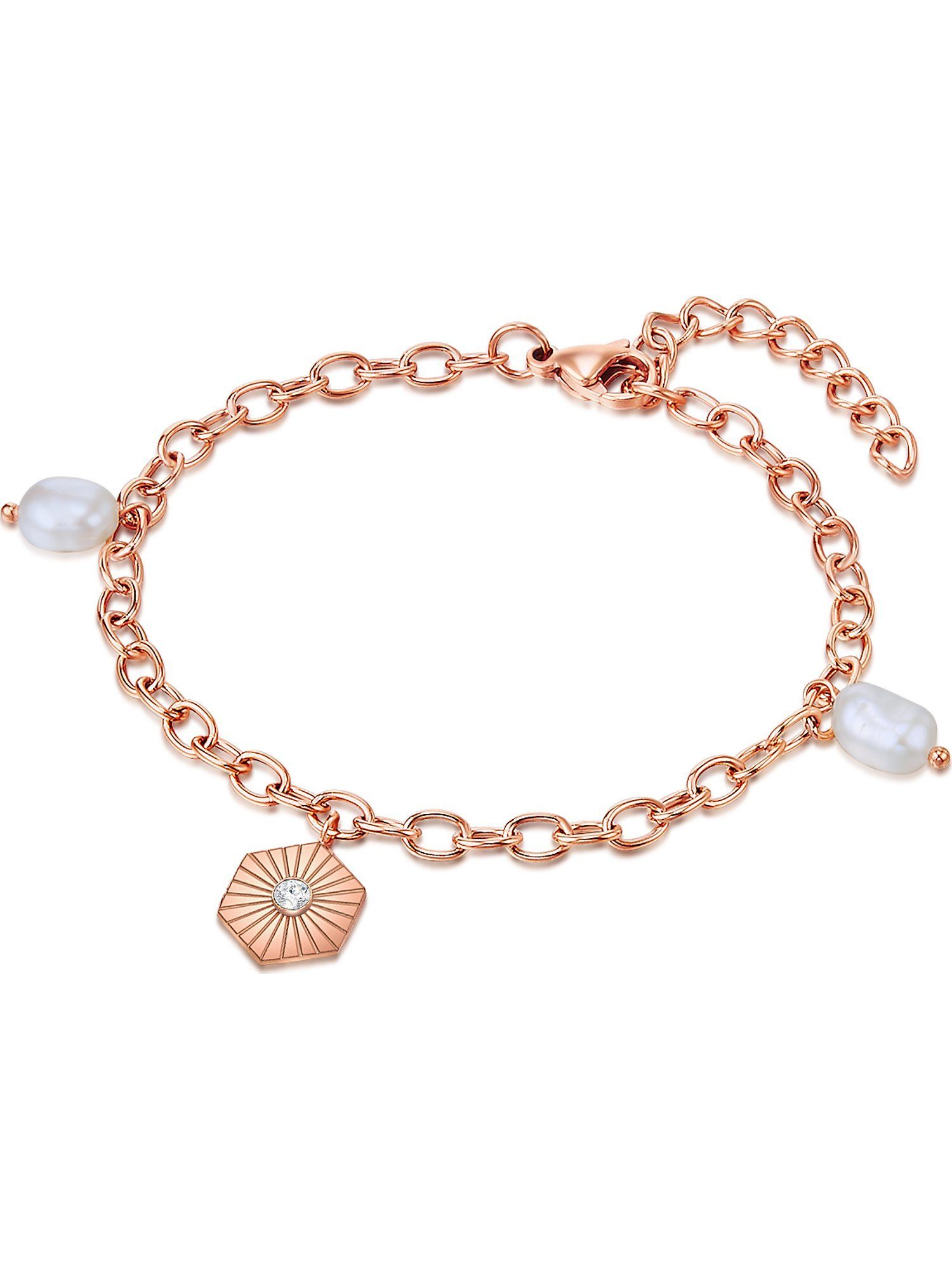 Valero roségold klassisch Pearls Armband,