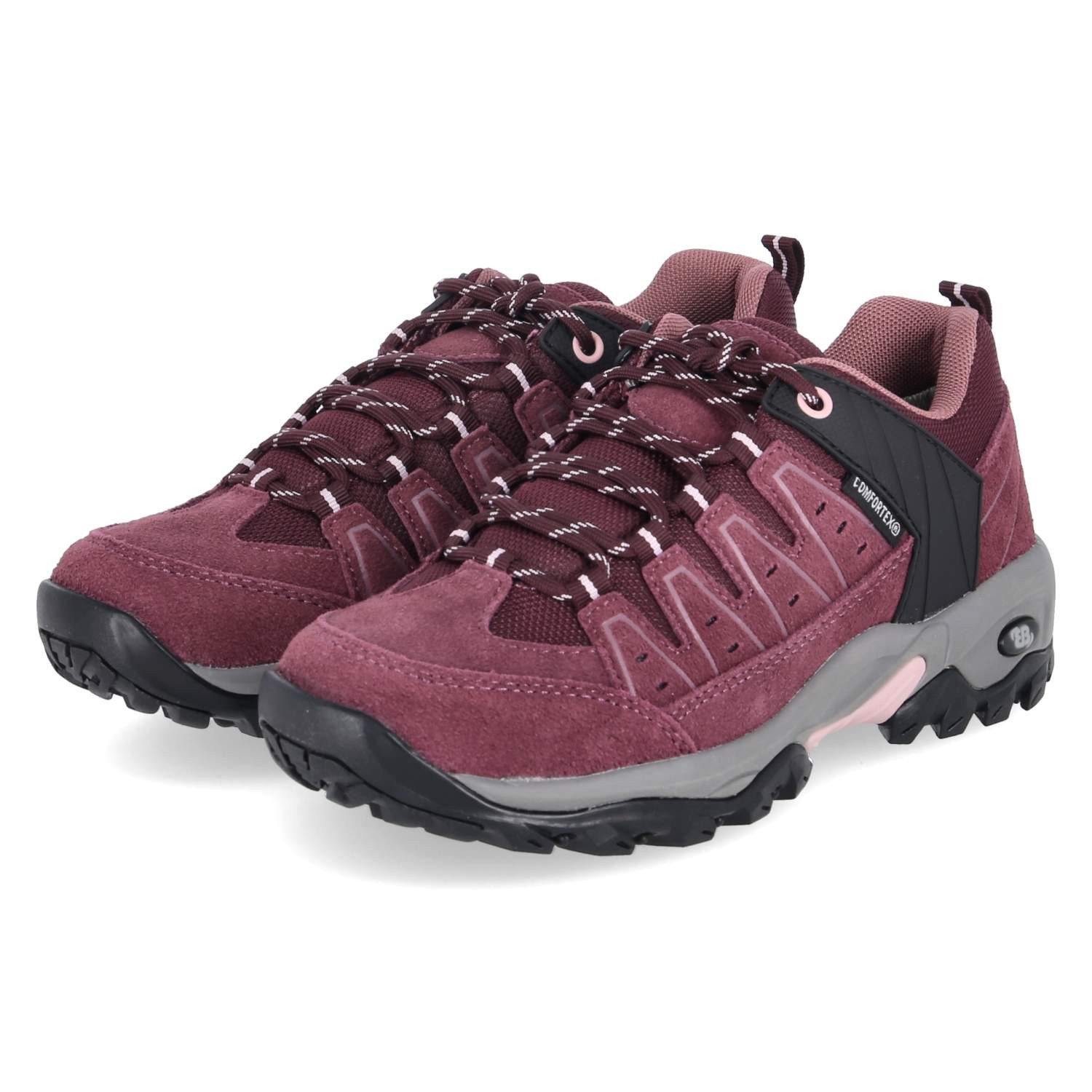 BRÜTTING Brütting Sneaker Low 211557 Damen Leder & Textil purple Laufschuh