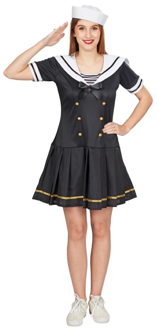 Das Kostümland Kostüm Matrosin Navy Girl Kostüm Svea für Damen - Schwarz günstig online kaufen
