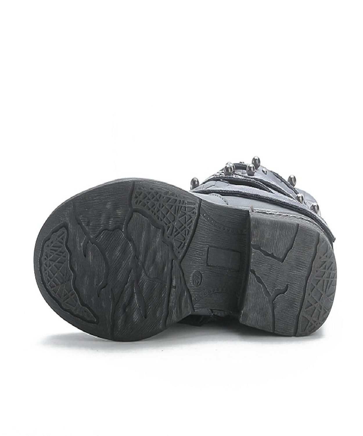 Pogolino ST016 Bikerboots Damen Nieten Stiefeletten Biker Boots leicht gefüttert