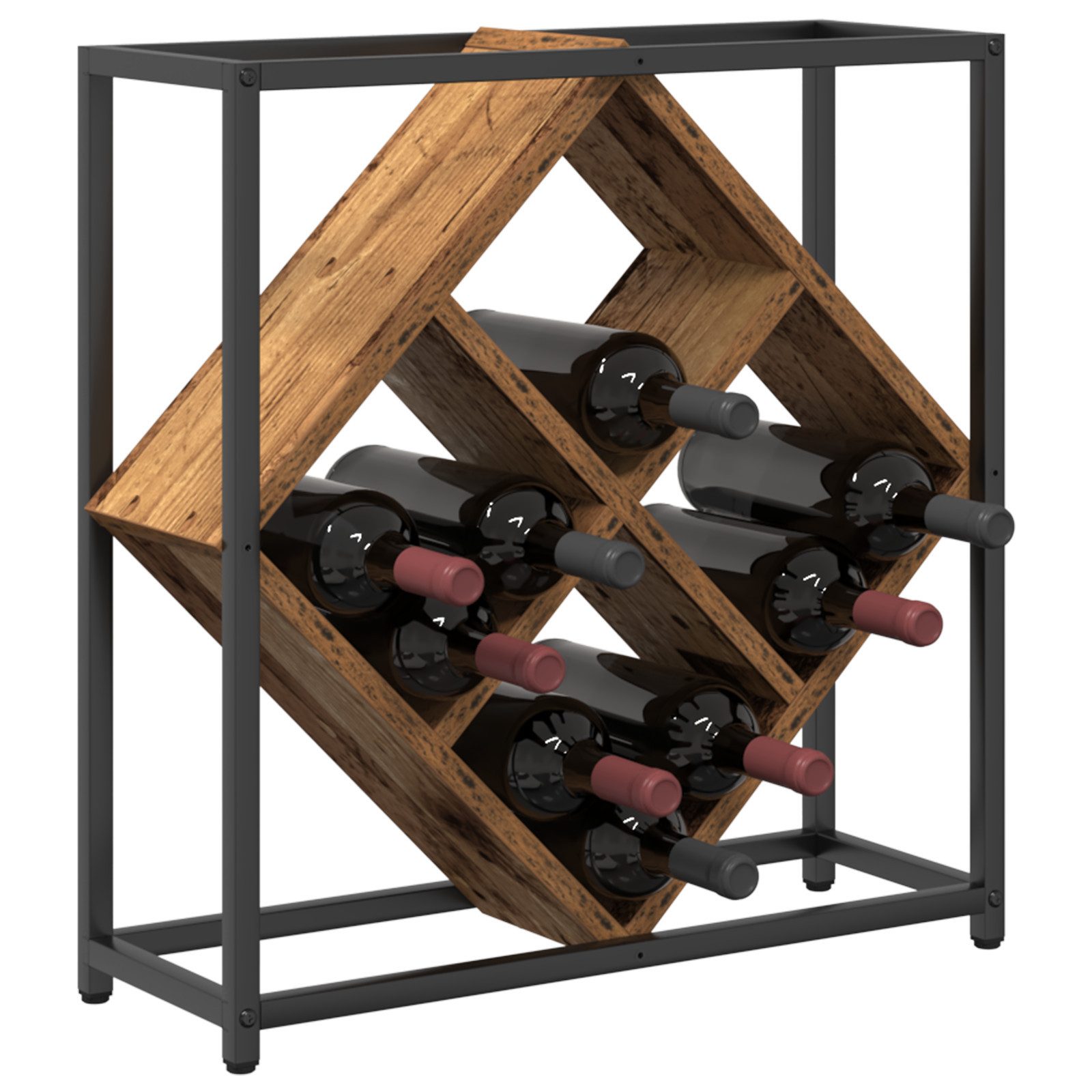 vidaXL Weinregal Weinregal Altholz 51x18x52,5 cm günstig online kaufen