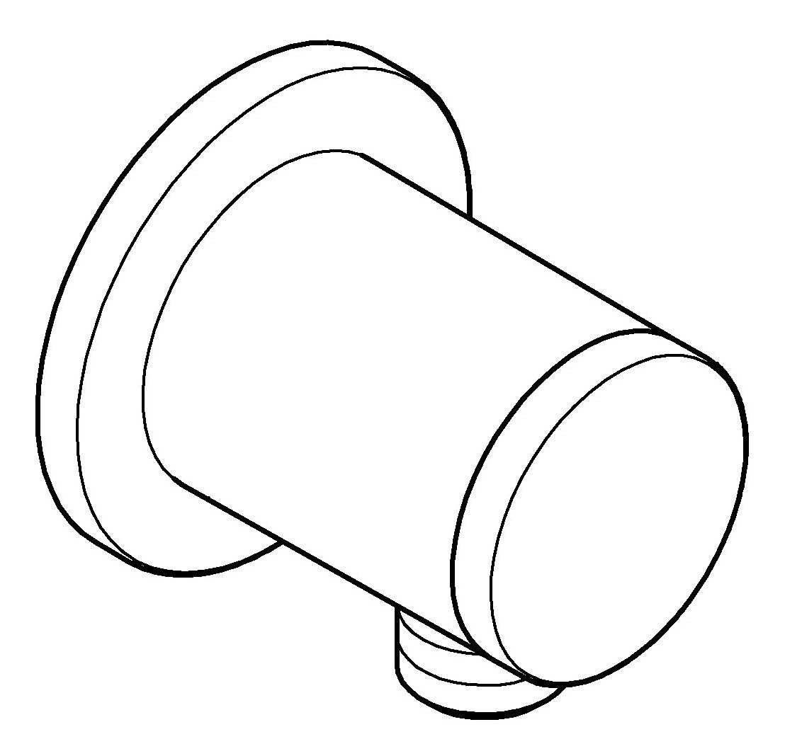 Grohe Wandanschlussbogen Tempesta, Chrom