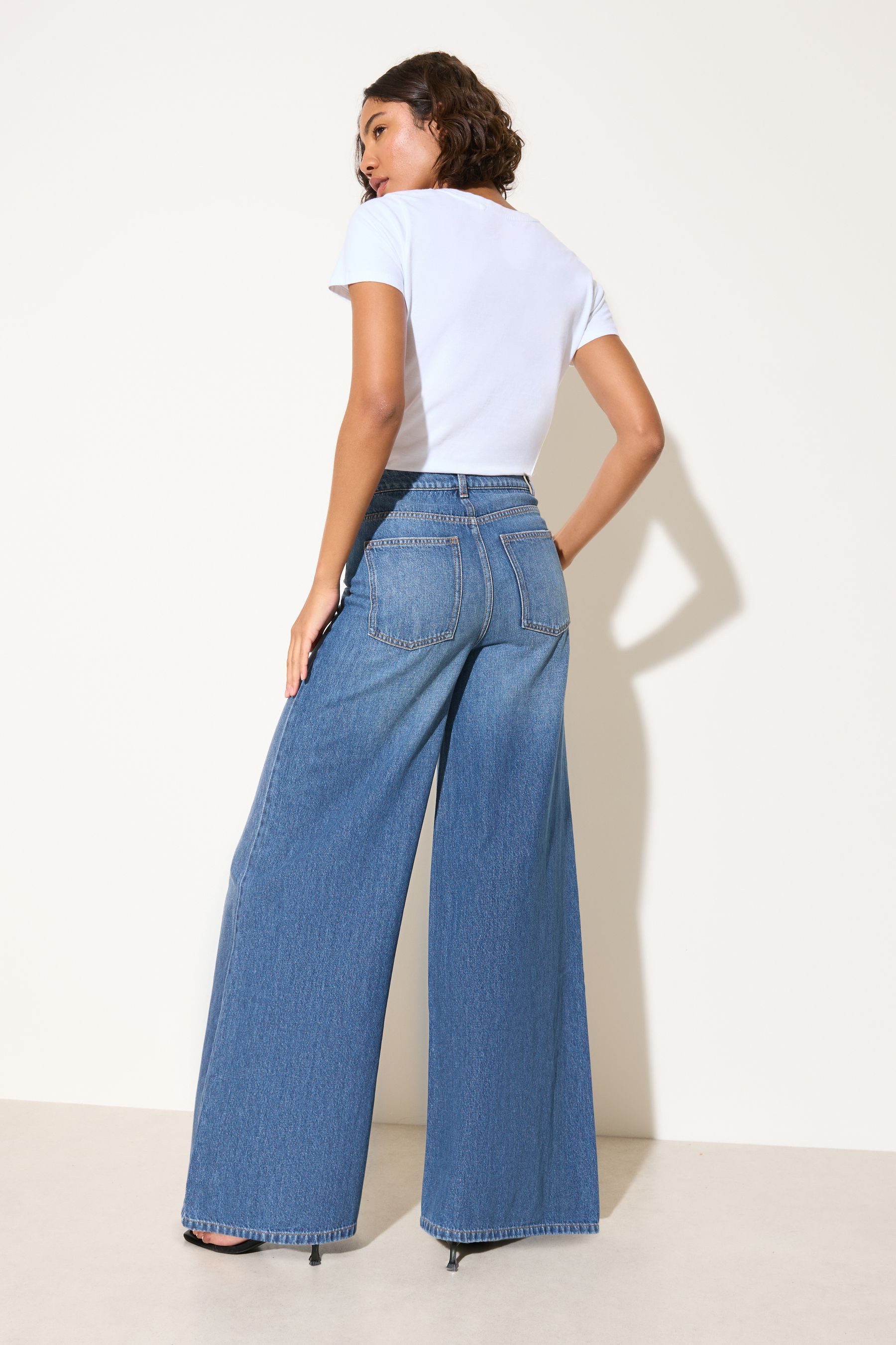 Friends Like These Weite Jeans Friends Like These Palazzo-Jeans, Kurzgröße günstig online kaufen