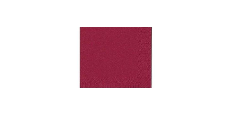 Duni Papierserviette Duni Servietten bordeaux 24 x 24 cm - 20er Pack
