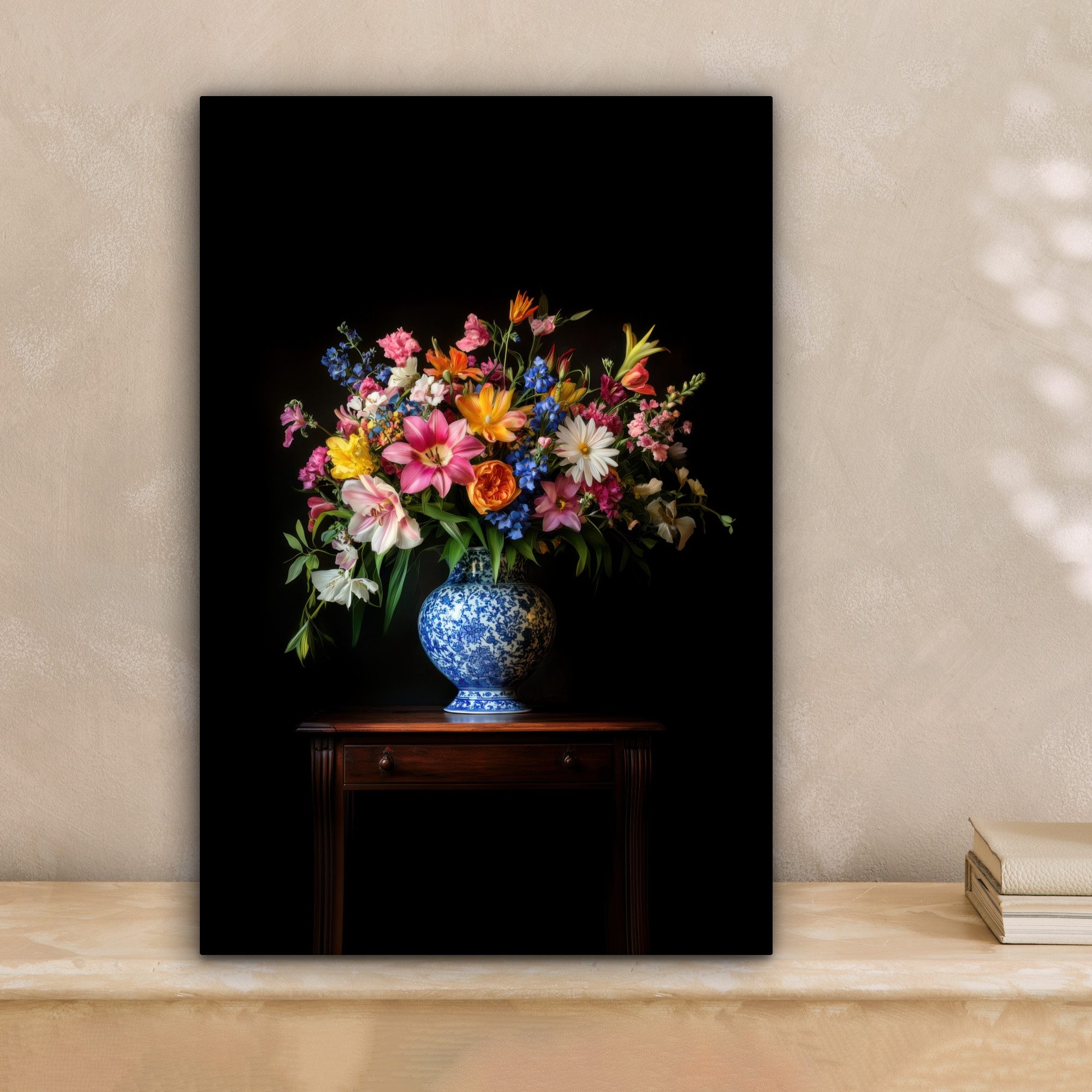 OneMillionCanvasses® Leinwandbild Farbe - Vase - günstig online kaufen