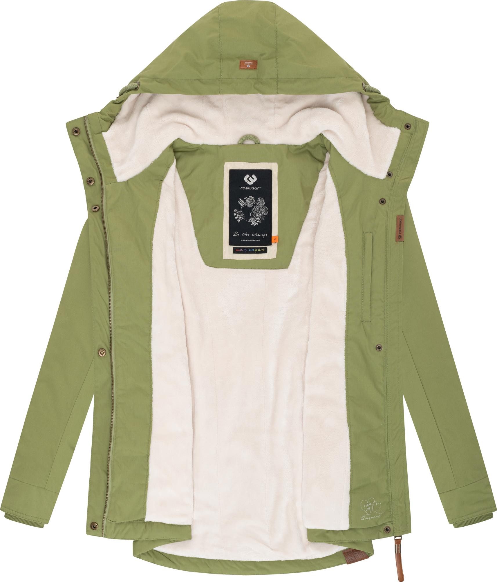Ragwear Winterjacke Monade Damen Winterparka mit Kapuze und m. Fleece gefüttert – Bild 5 von 5