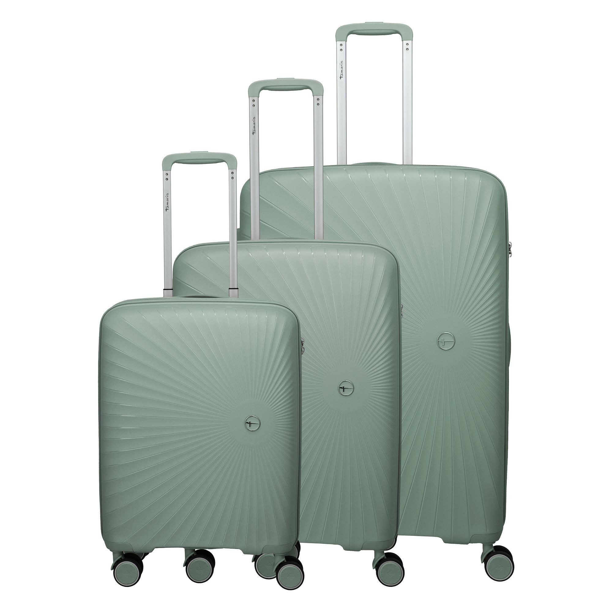 travelite Trolleyset Tamaris x Travelite, 4 Rollen, (3-teilig, 3 tlg), Polypropylen