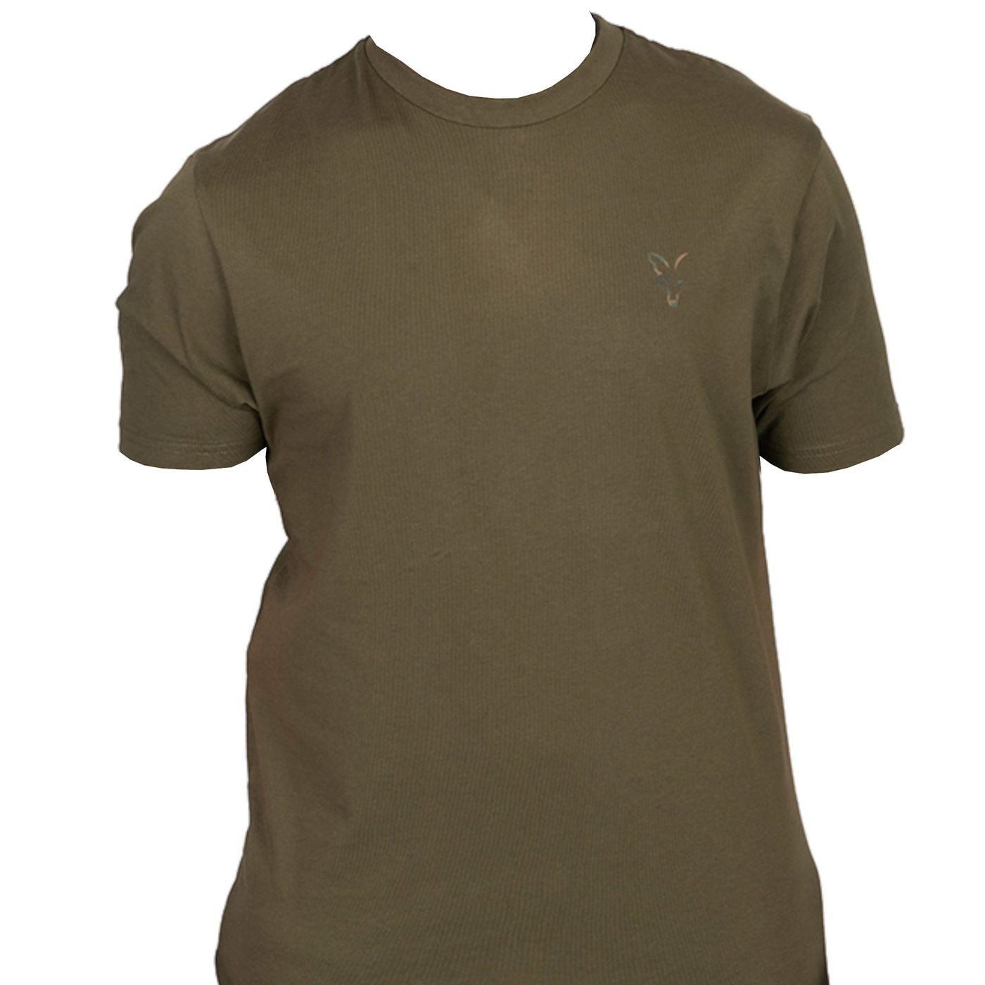 T-Shirt Fox Khaki Large Print T-Shirt - Angelshirt