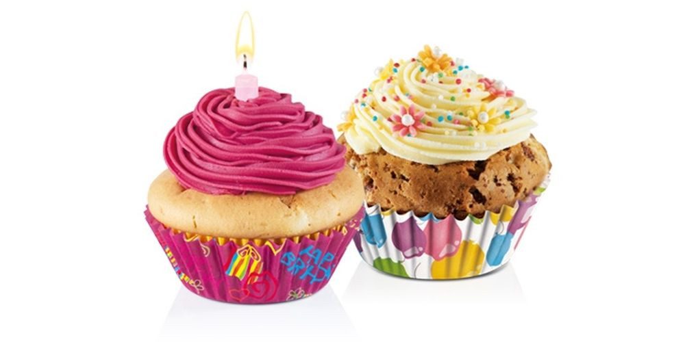 Tescoma Muffinform Papierbackförmchen DELÍCIA ø 6 cm, 60 St., für Party