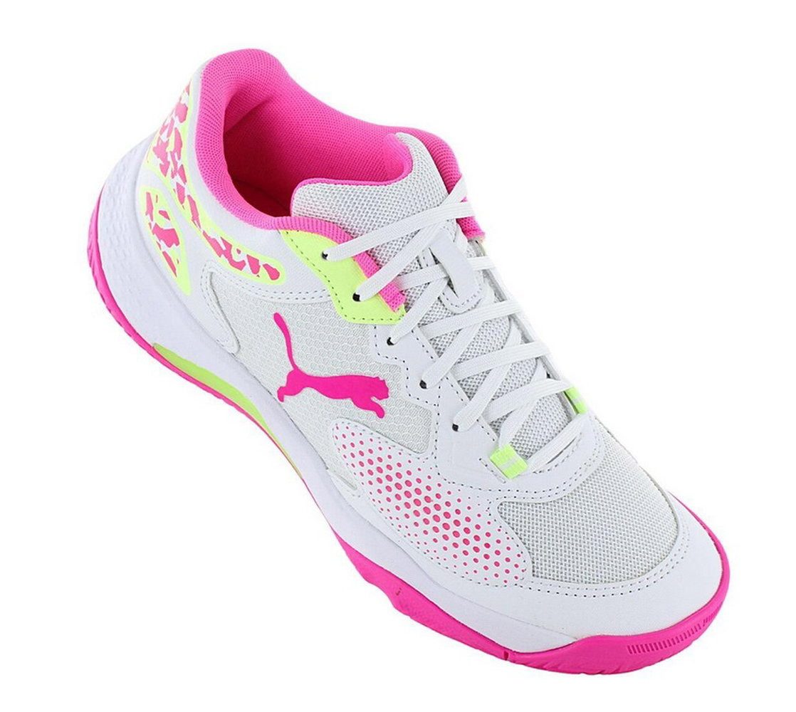 PUMA Solarcourt RCT Padel/Allcourt weiss/violett Herren Tennisschuh