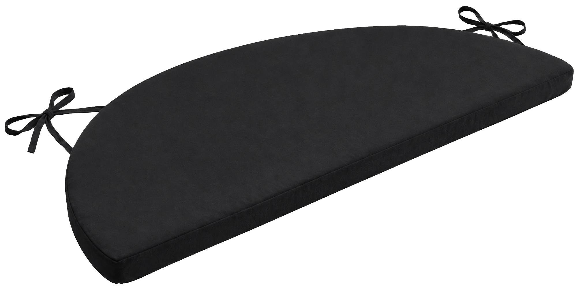 CLP Dekokissen Rosie, Sitzkissen halbrund, Bankauflage für Halbpavillon 115x57 cm