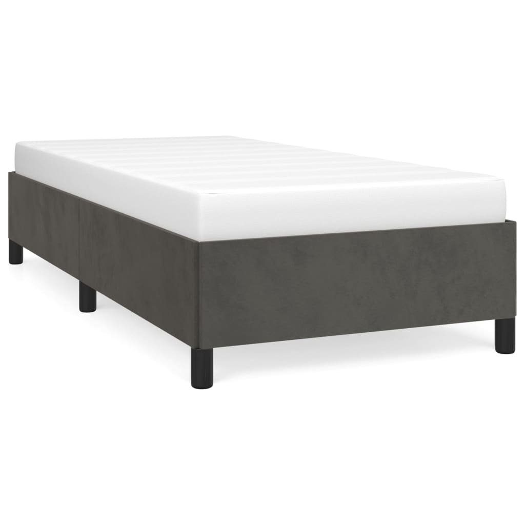 furnicato Bettgestell ohne Matratze Dunkelgrau 90x200 günstig online kaufen
