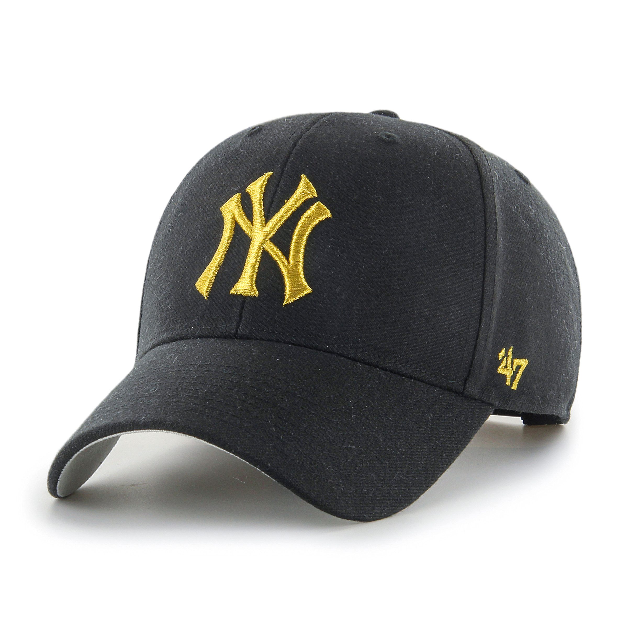 Baseball Cap '47 Brand Cap MLB New York Yankees Metallic Snap '47 MVP Black