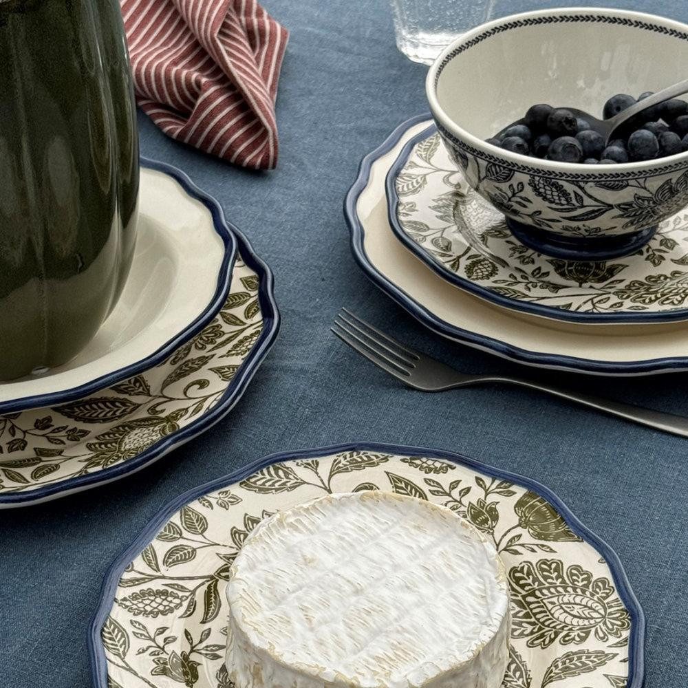 LAURA ASHLEY Geschirr-Set Geschirr-Set Hedingham Blue (12-teilig)