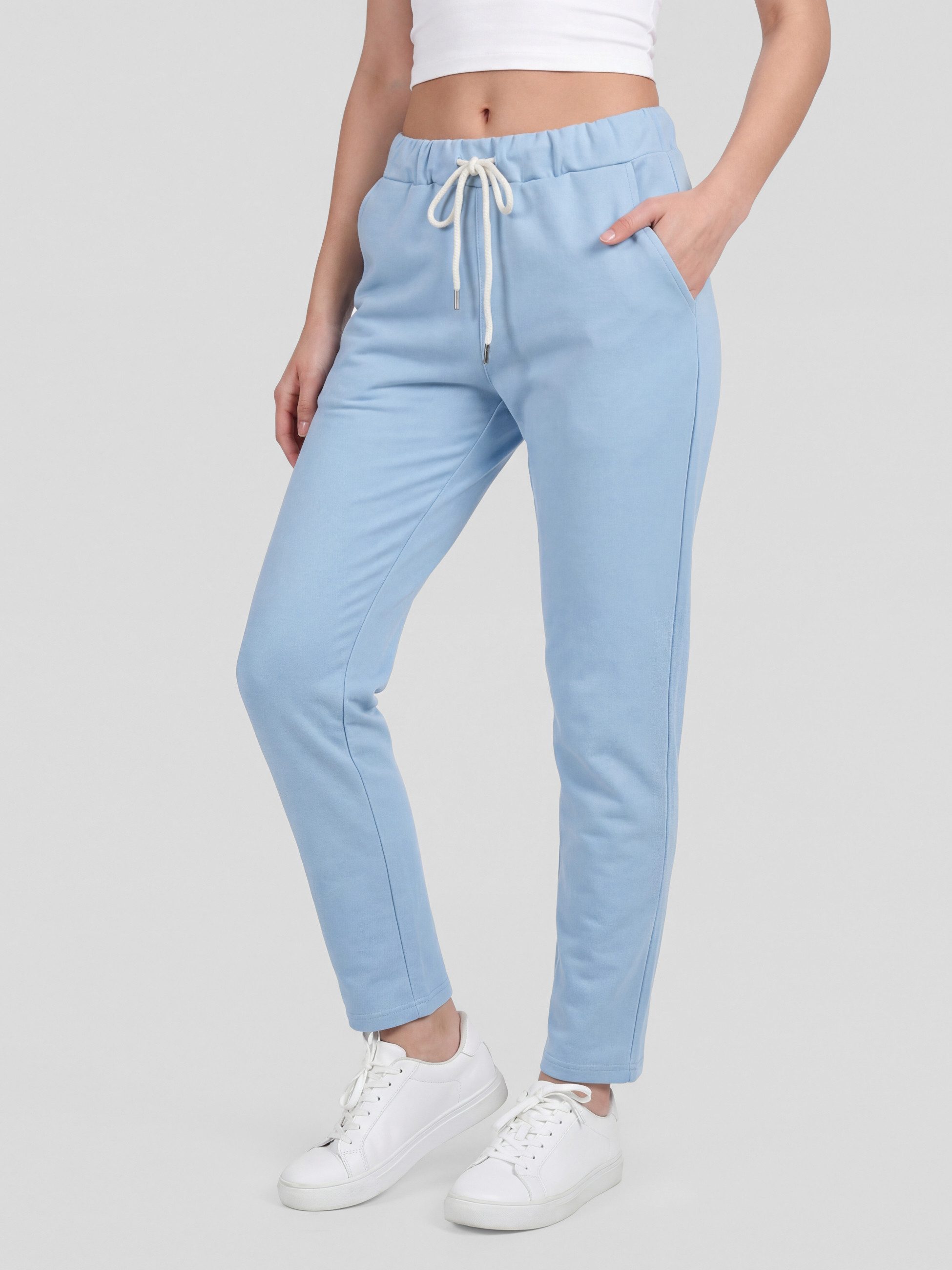 PEKIVESSA Jogger Pants Jersey Schlupfhose Sweathose mit Taschen aus elastischem Jerseymaterial