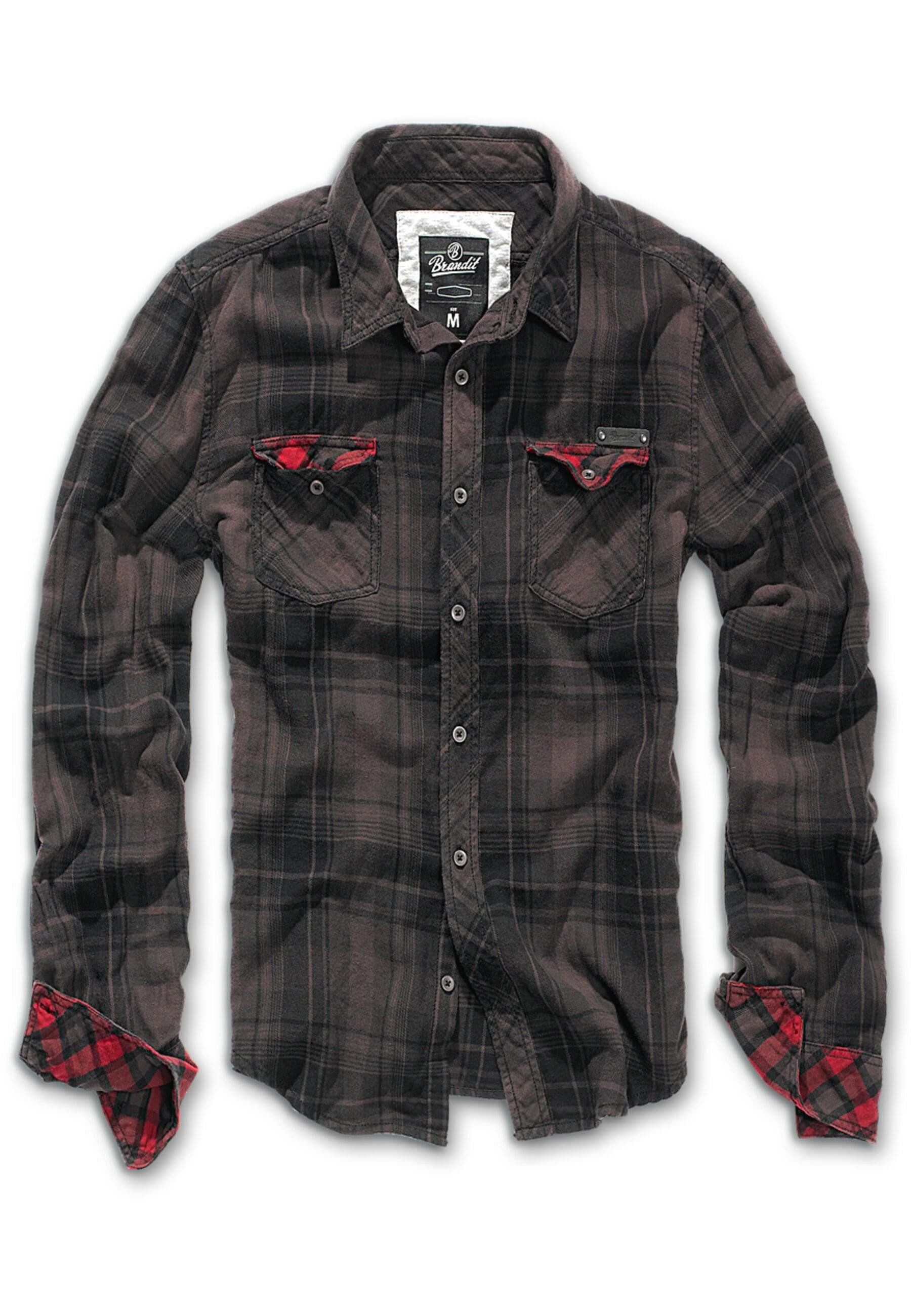 Langarmhemd Brandit Herren Duncan Checked Shirt