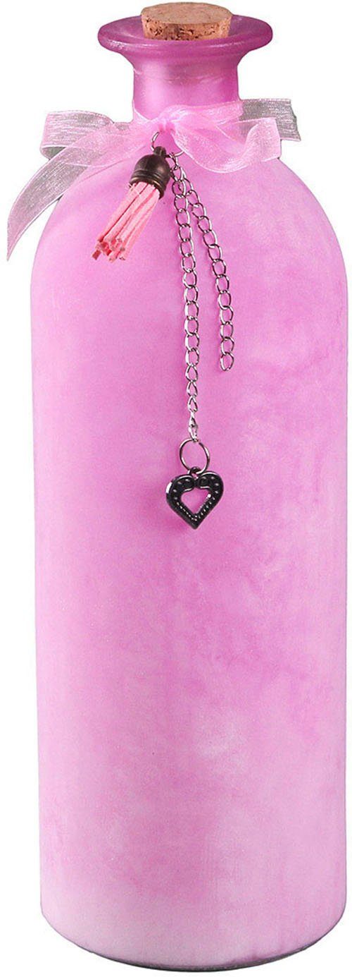 Ambiente Haus Dekovase Deko-Flasche - rosa L (1 St) günstig online kaufen